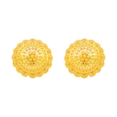 22k Yellow Gold Filigree Large Earrings with gold weight of 7.49g